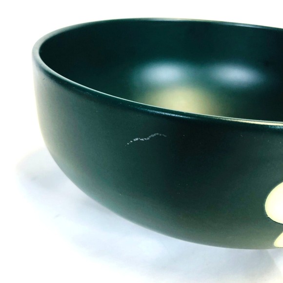 Disney Mickey Mouse Silhouette Matte Green & White Serving Salad Pasta Bowl 9" - Picture 2 of 8